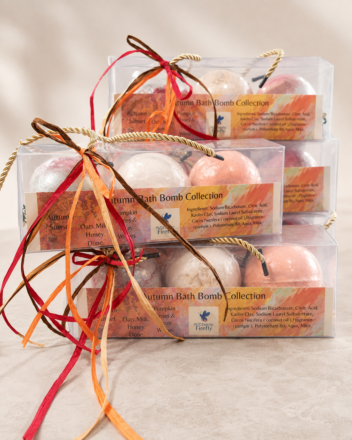 Autumn Bath Bomb Collection - 3 Piece Gift Set -  Limited