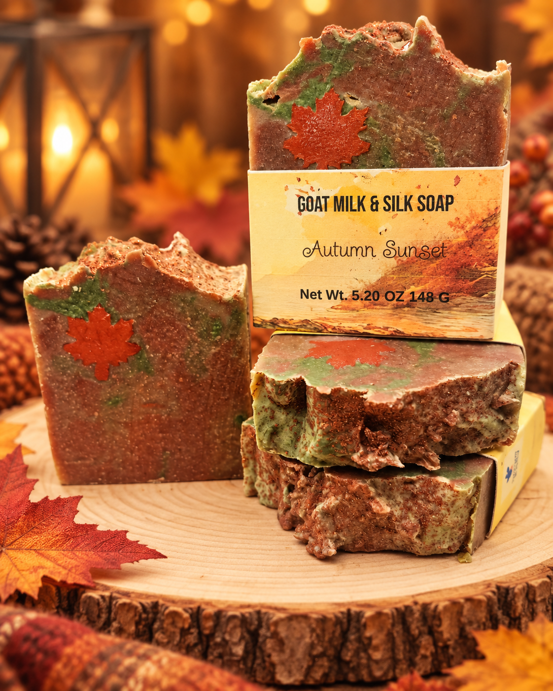Autumn Sunset Goat Milk & Silk Soap