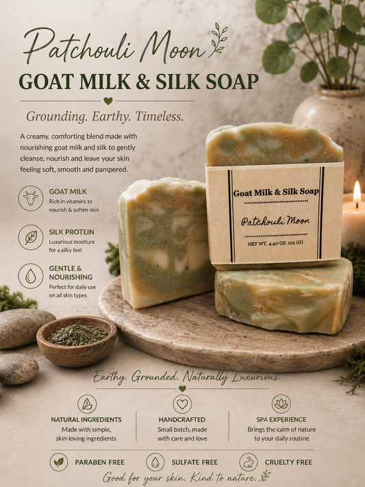 Patchouli Moon Goat Milk and Silk Soap