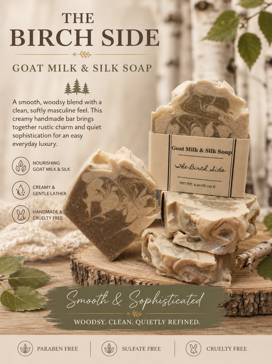 The Birch Side Goat Milk and Silk Soap