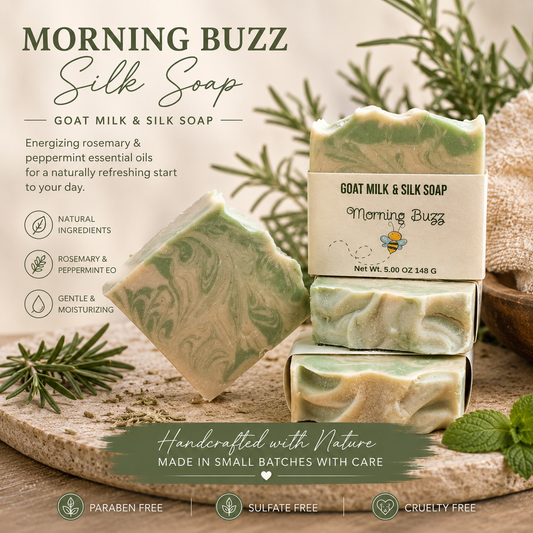 Morning Buzz Goat Milk and Silk Soap