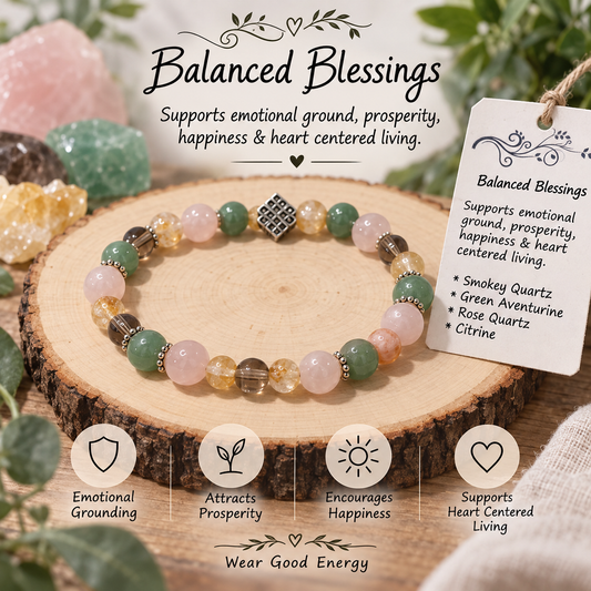 Balanced Blessings - Gemstone Bracelet