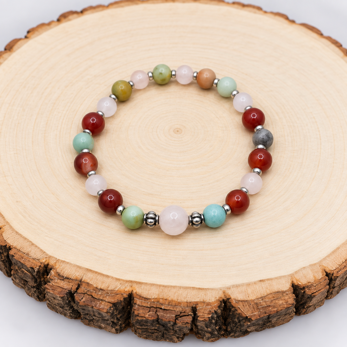 Radiant Heart Gemstone Bracelet